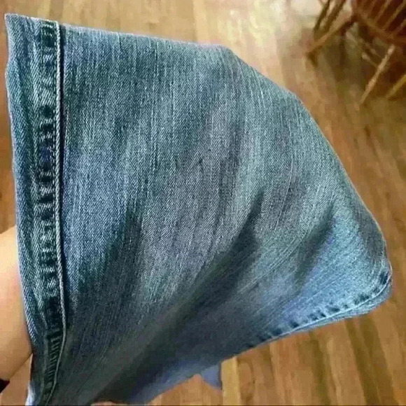 Lee relaxed straight Leg at the waist denim women's jeans size 14 petite - Picture 6 of 9